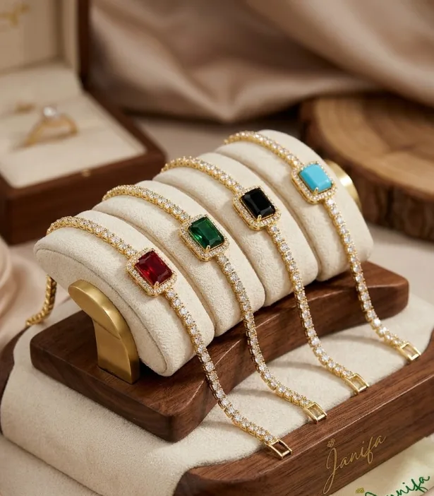 Elegant Gemstone Tennis Bracelet