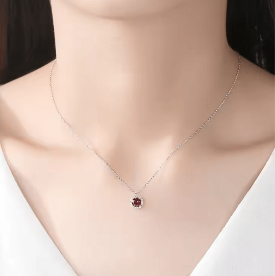 Sapphire Pendant Necklace and Earrings Set