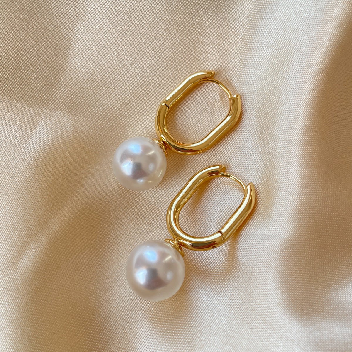 Women's Geometric Imitation Pearl Earrings