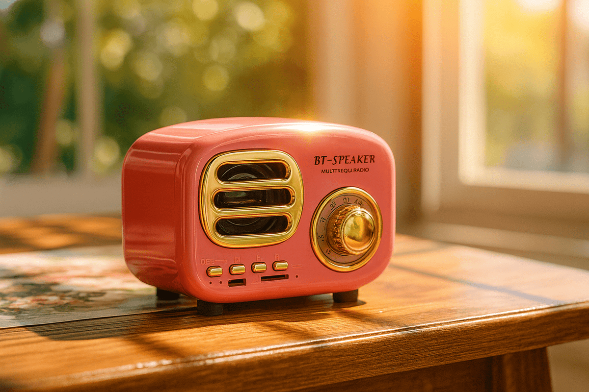 Compact Retro Bluetooth Speaker