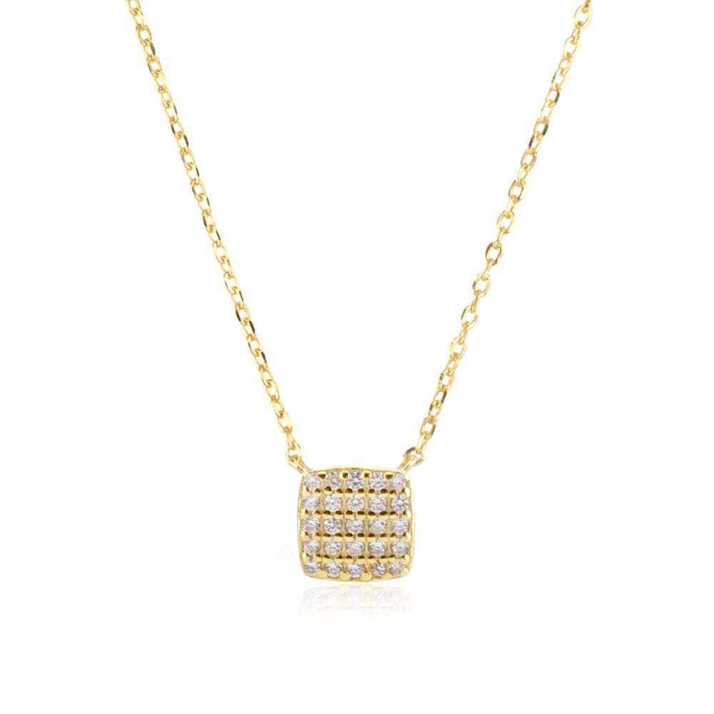 Women's 925 Silver Geometric Pendant Necklace