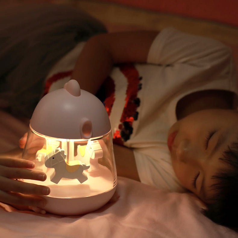 USB Carousel Music Box Light with Touch Control