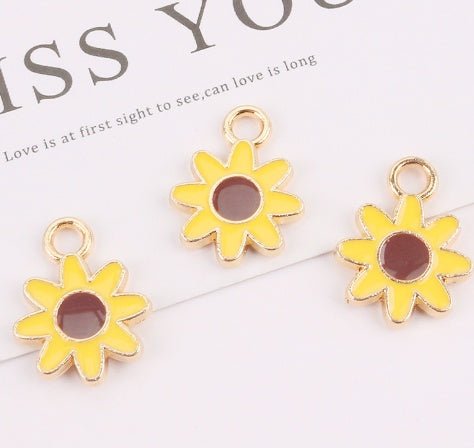Small Alloy Flower Ornament