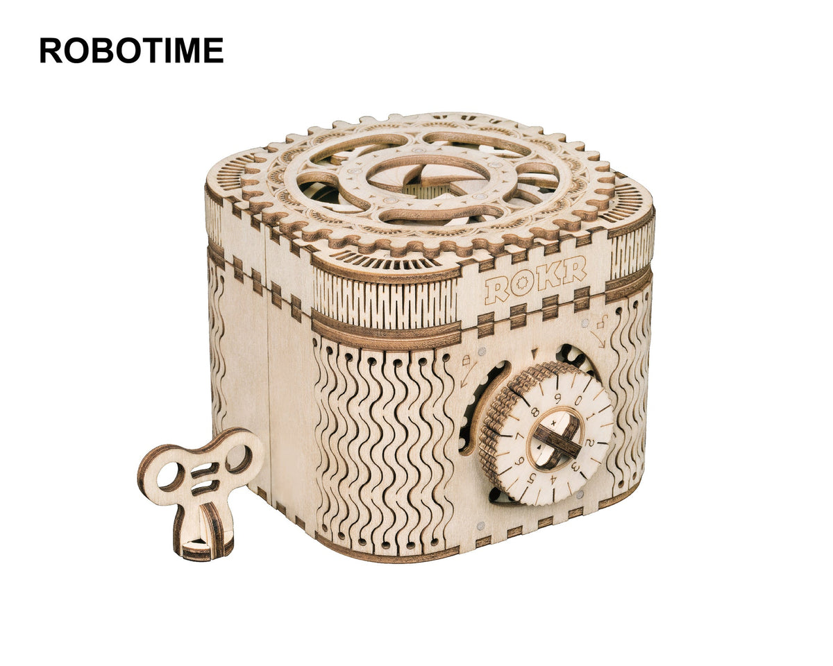 Treasure Box 3D Wooden Puzzle, 123 Pieces