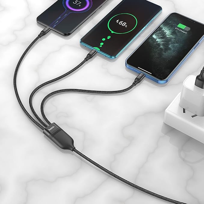 U104 3-in-1 USB Charging and Data Cable 1.2m