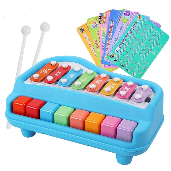 Kids' 2-in-1 Piano and Xylophone