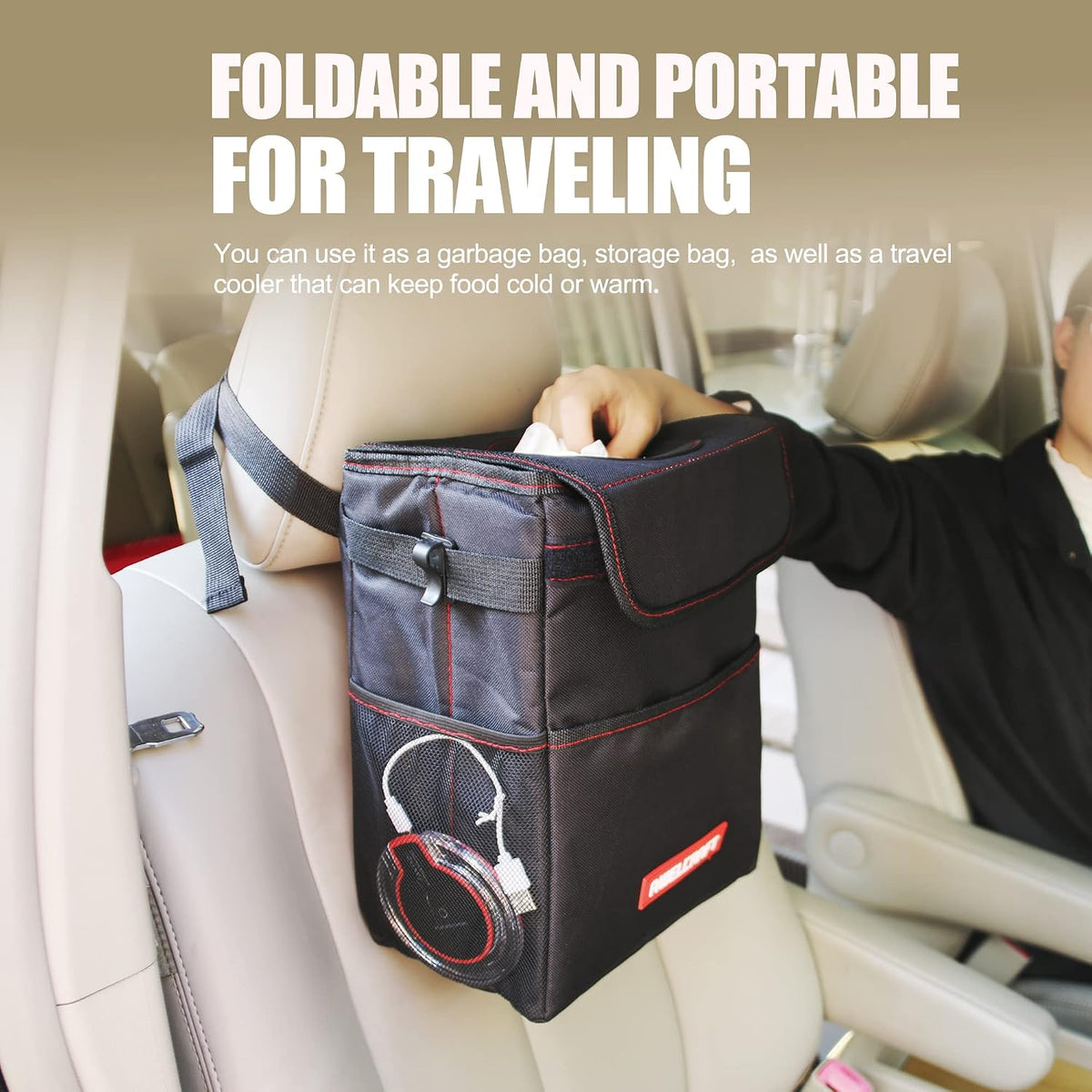Car Backseat Trash Bag and Organizer