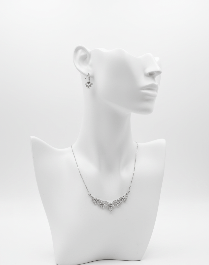 Floral Crystal Jewelry Set