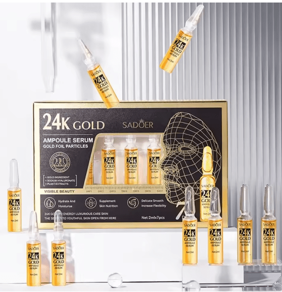 Gold Flake Ampoule Serum, 7 x 2 ml