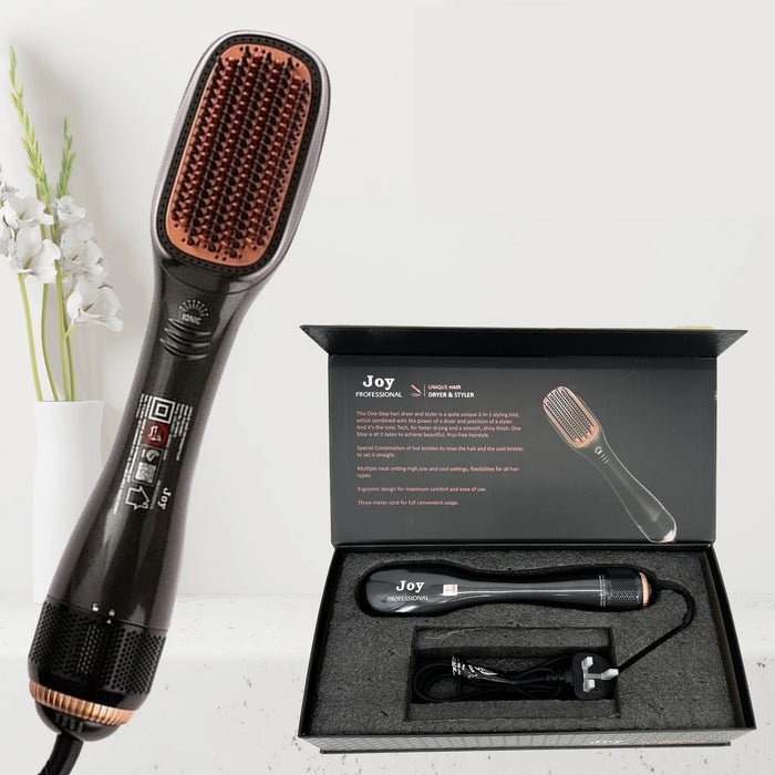 2-in-1 Hair Dryer and Straightening Brush