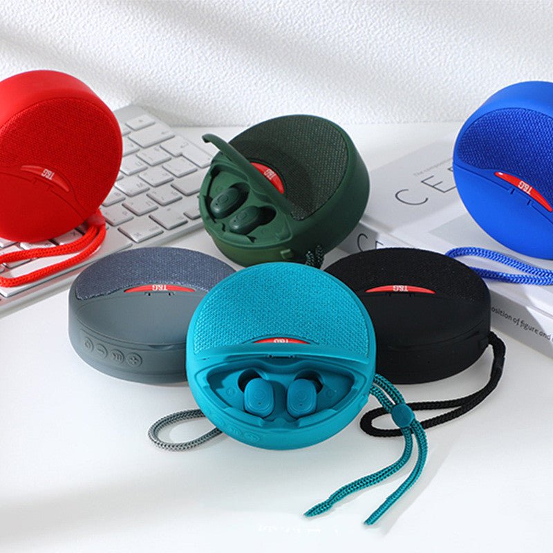Portable Bluetooth Speaker with Headset Charging Compartment