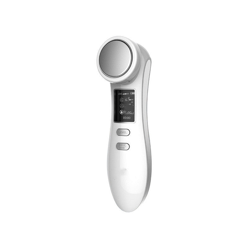 Rechargeable Facial Care Device with Vibration, Ion and Heat