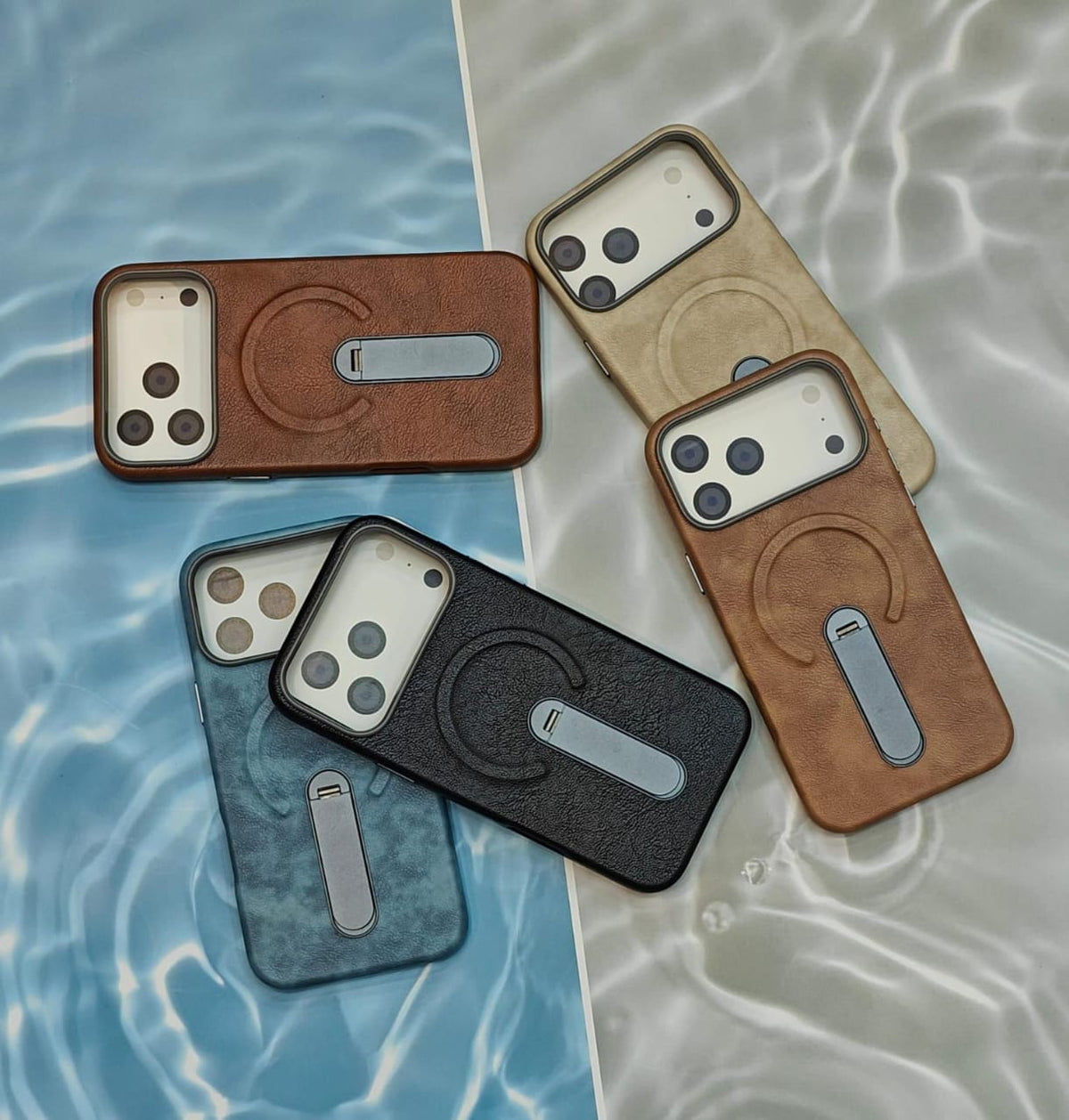 PU Leather MagSafe-Compatible Case for iPhone