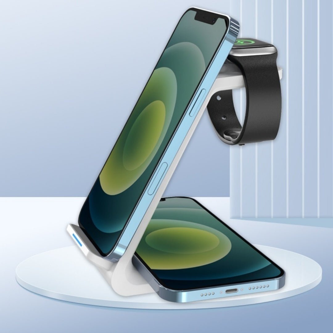 3-in-1 Vertical Desktop Wireless Charger
