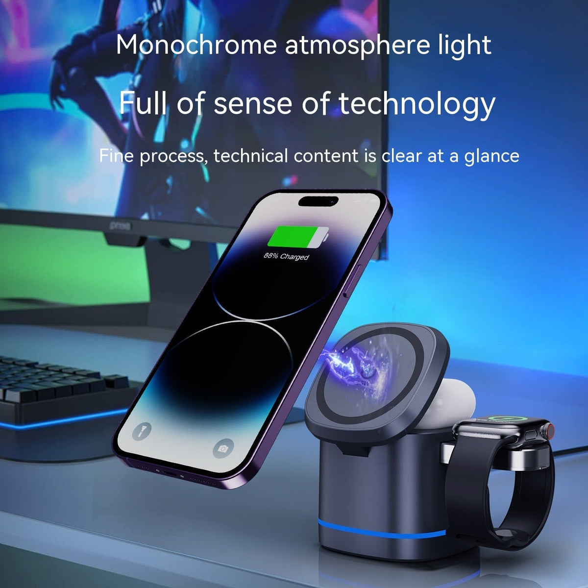 3-in-1 Folding Magnetic Wireless Charger