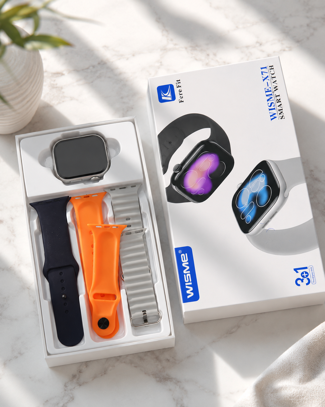 X71 Smartwatch Set with Three Straps