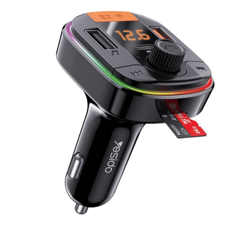 Bluetooth FM Transmitter Car Charger with Dual USB
