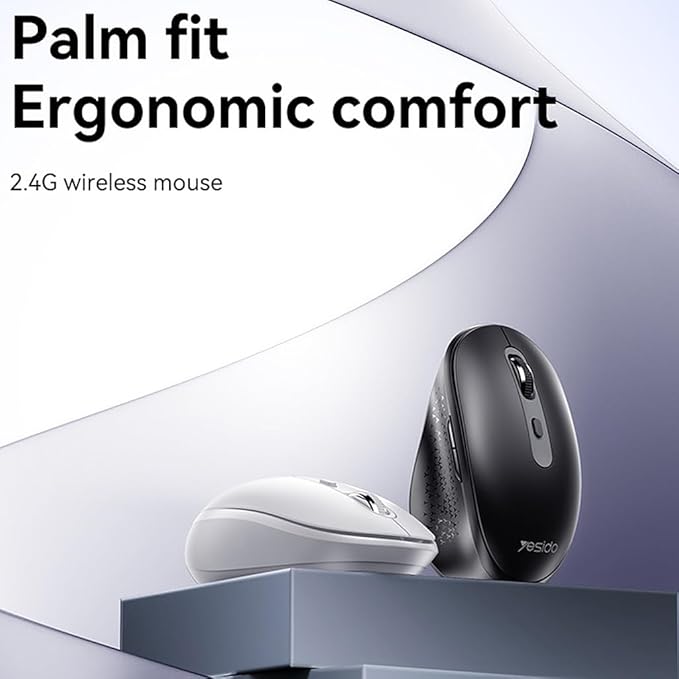 Wireless Mouse with Adjustable DPI and Nano Receiver