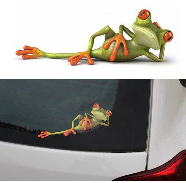 Sleeping Frog Car Scratch Cover Sticker