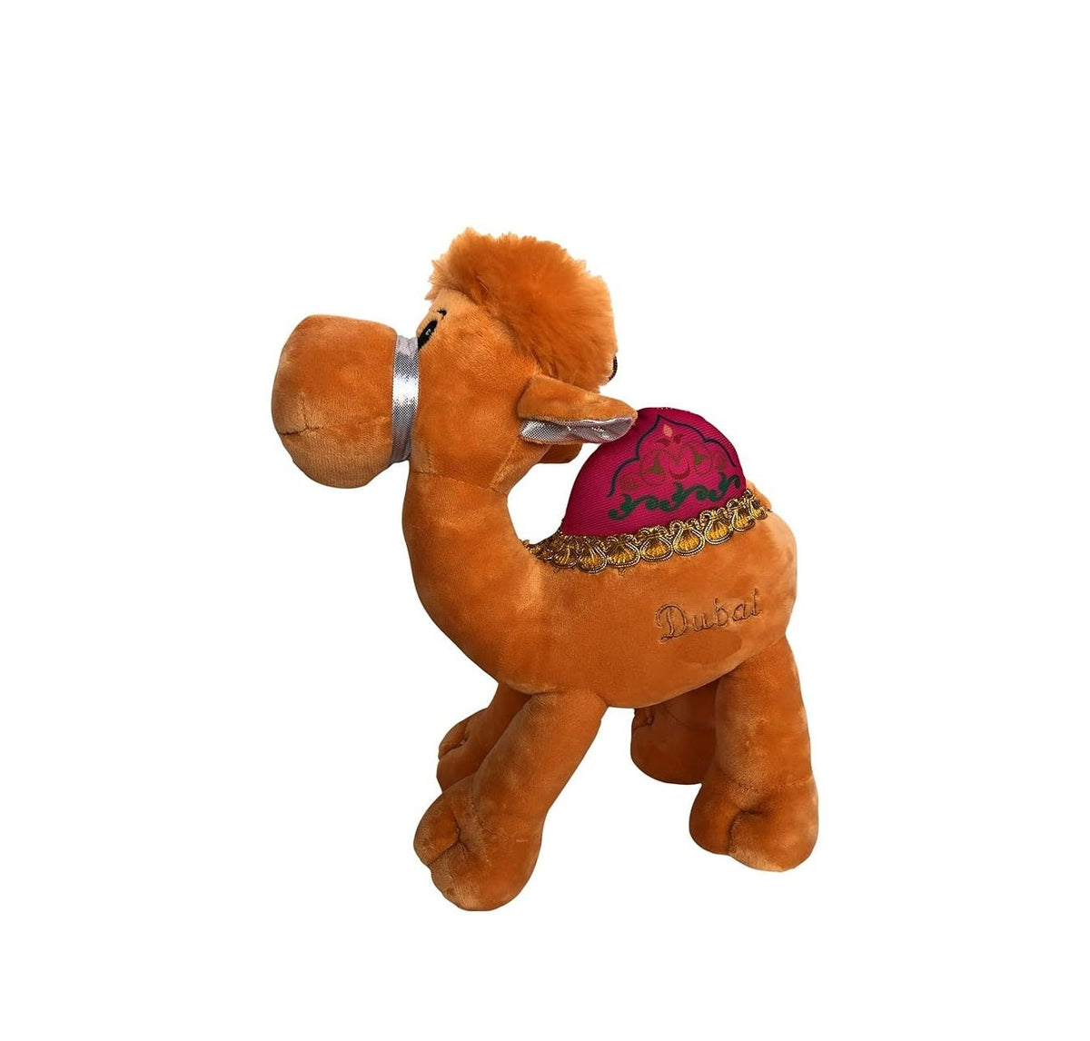 Beige Camel Plush Toy with Dubai Imprint, 25 cm