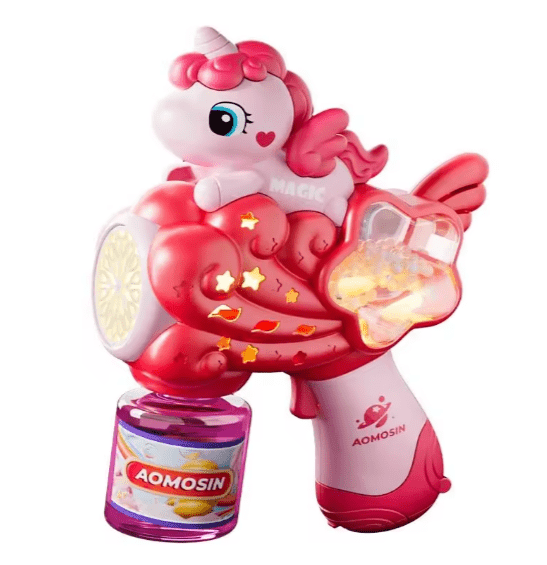 12-Hole Unicorn Bubble Blower with Lights and Sound