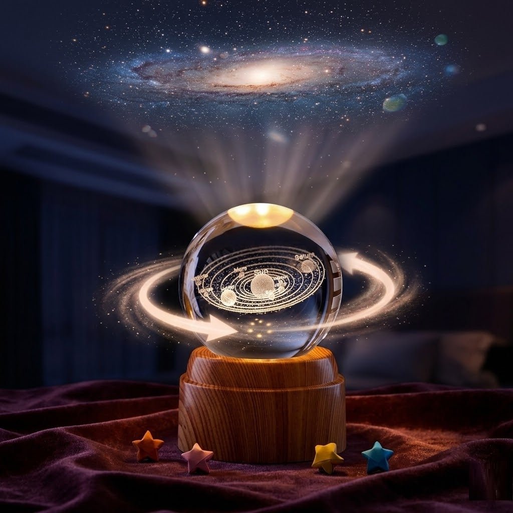 Crystal Ball Night Light - LED Decorative Lamp