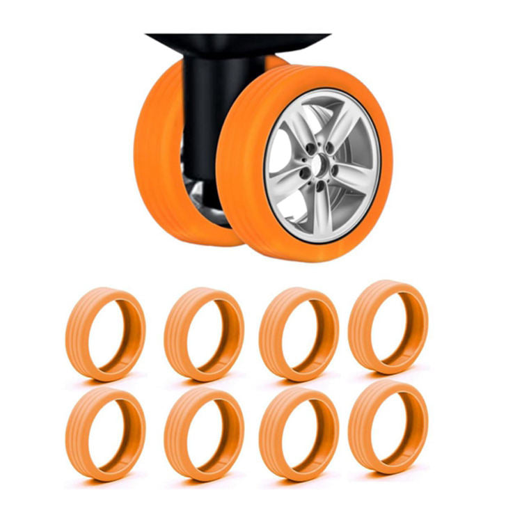 Rubber Luggage Wheel Covers, 8 Pieces