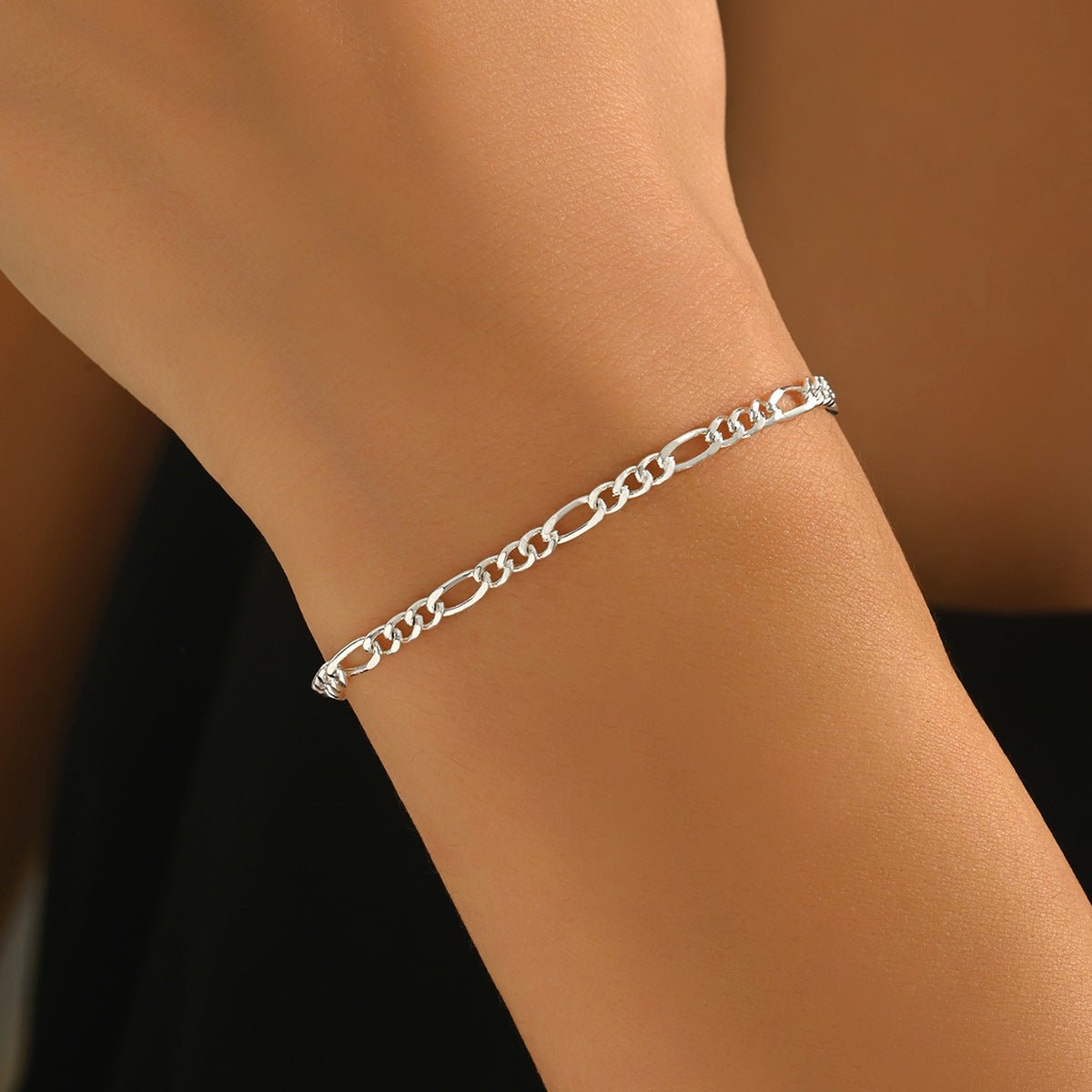 Women's Geometric Iron Chain Bracelet