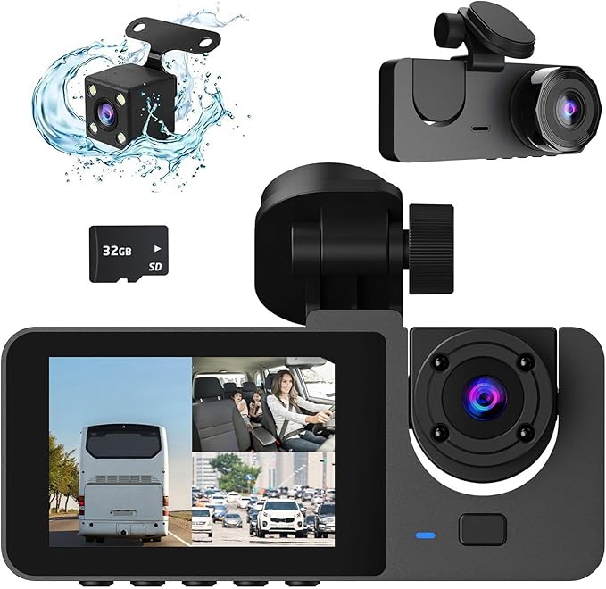 1080p Car Dash Camera with 2-Inch LCD