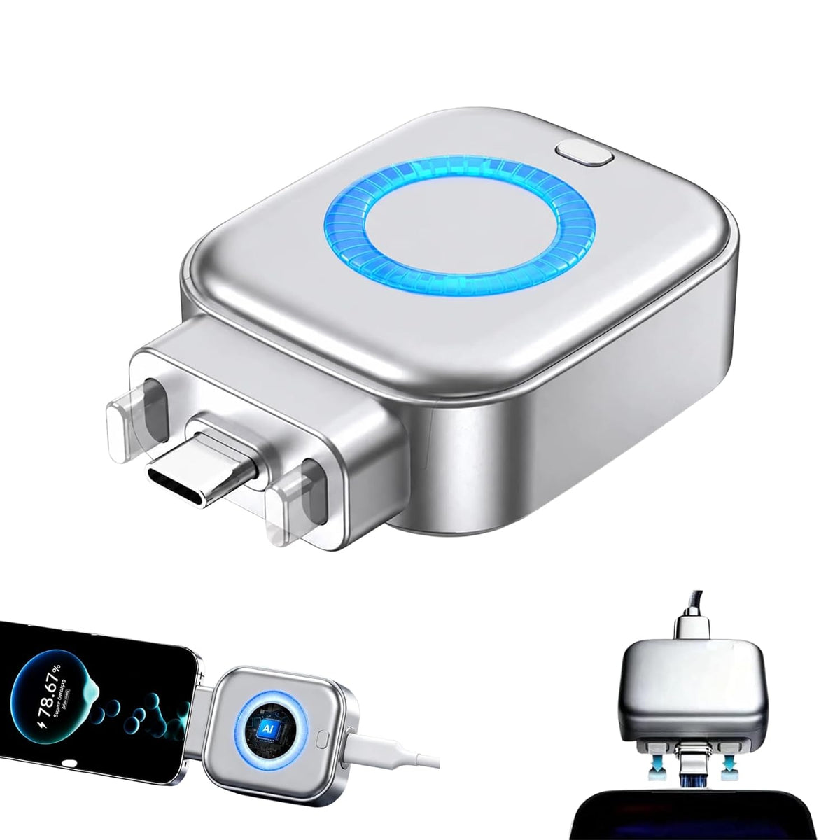 Auto-Disconnect USB-C Charging Adapter