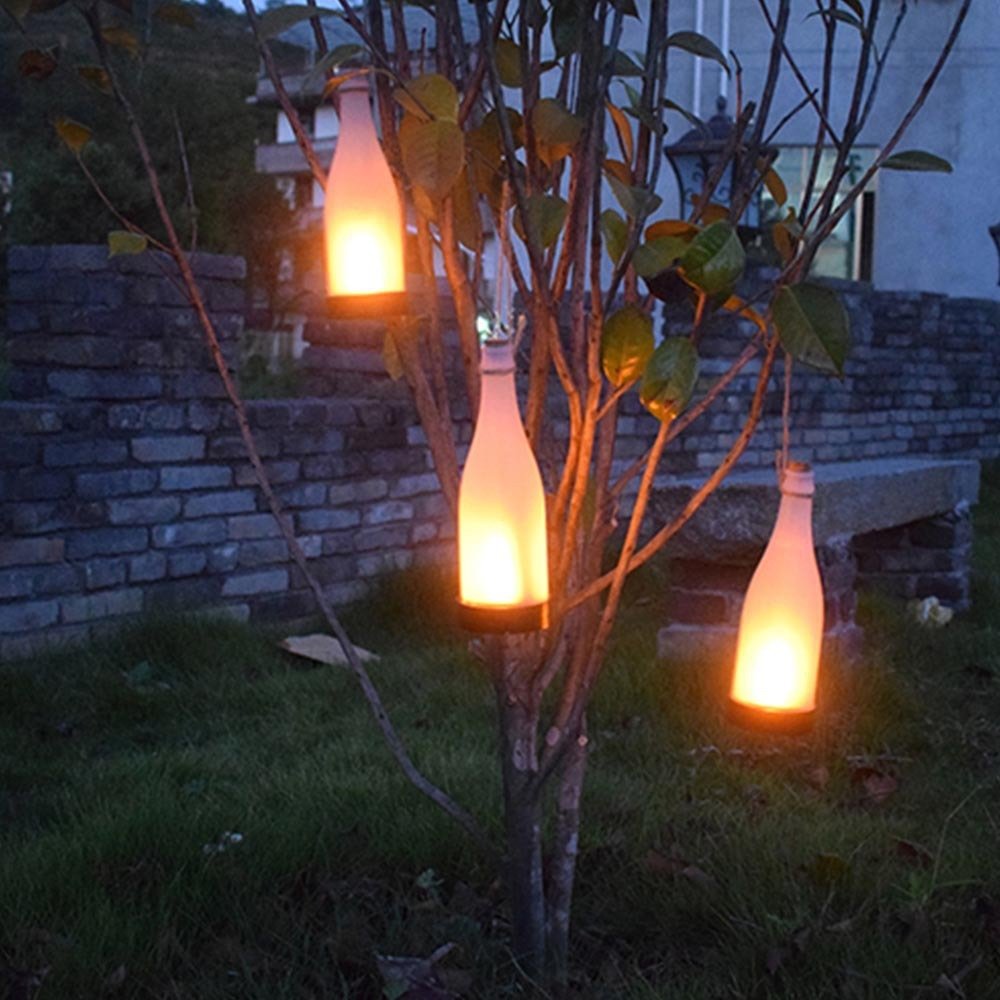 Solar Bottle Flame Light