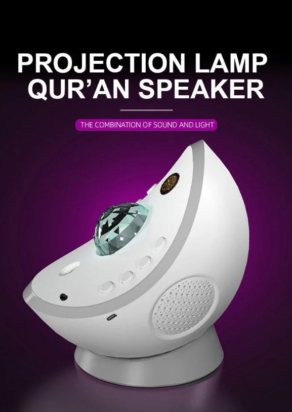 Projection Quran Speaker with Bluetooth and HD Recitations