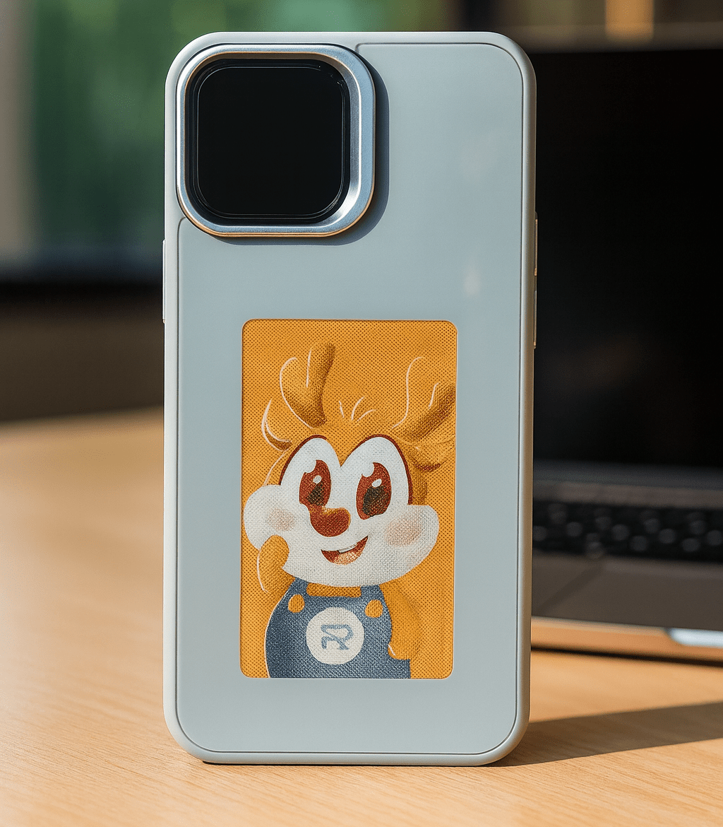 Glossy Cartoon Reindeer Case for iPhone