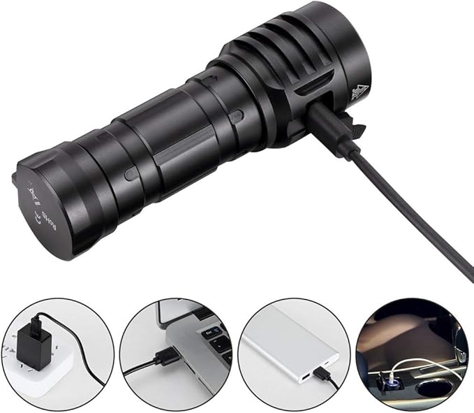 USB Rechargeable LED Flashlight