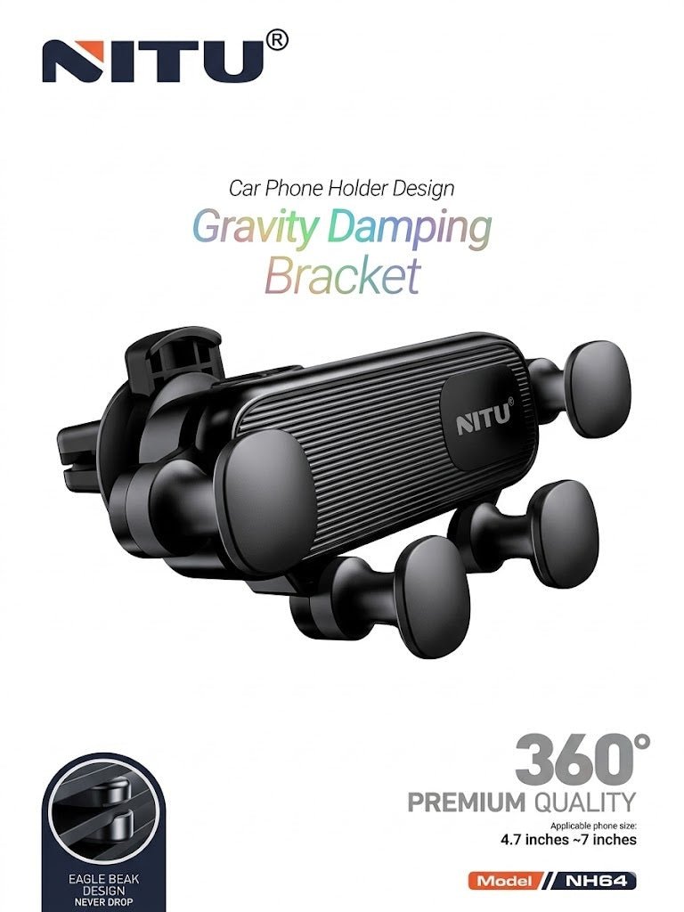 Gravity Auto-Lock Air Vent Car Phone Holder