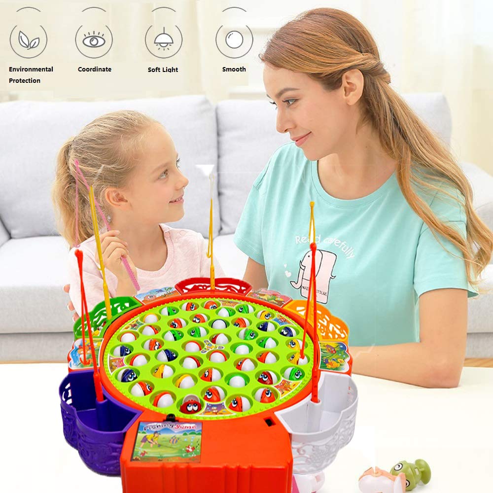 Rotating Fishing Game with 45 Fish
