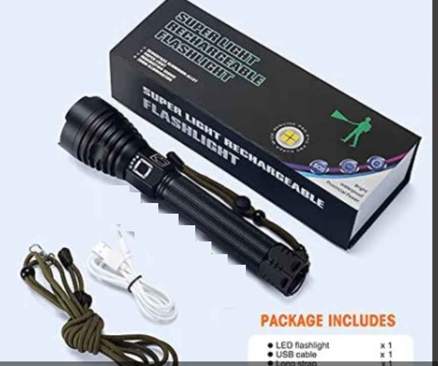 P90 LED Rechargeable Flashlight