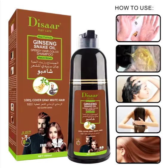 Natural Brown Hair Colour Shampoo 400ml
