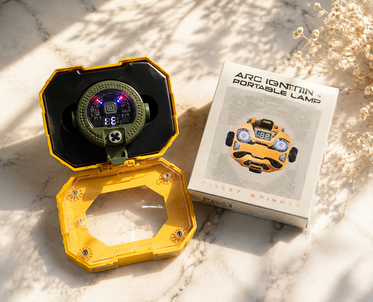 LED Fidget Spinner Lamp with Carrying Case