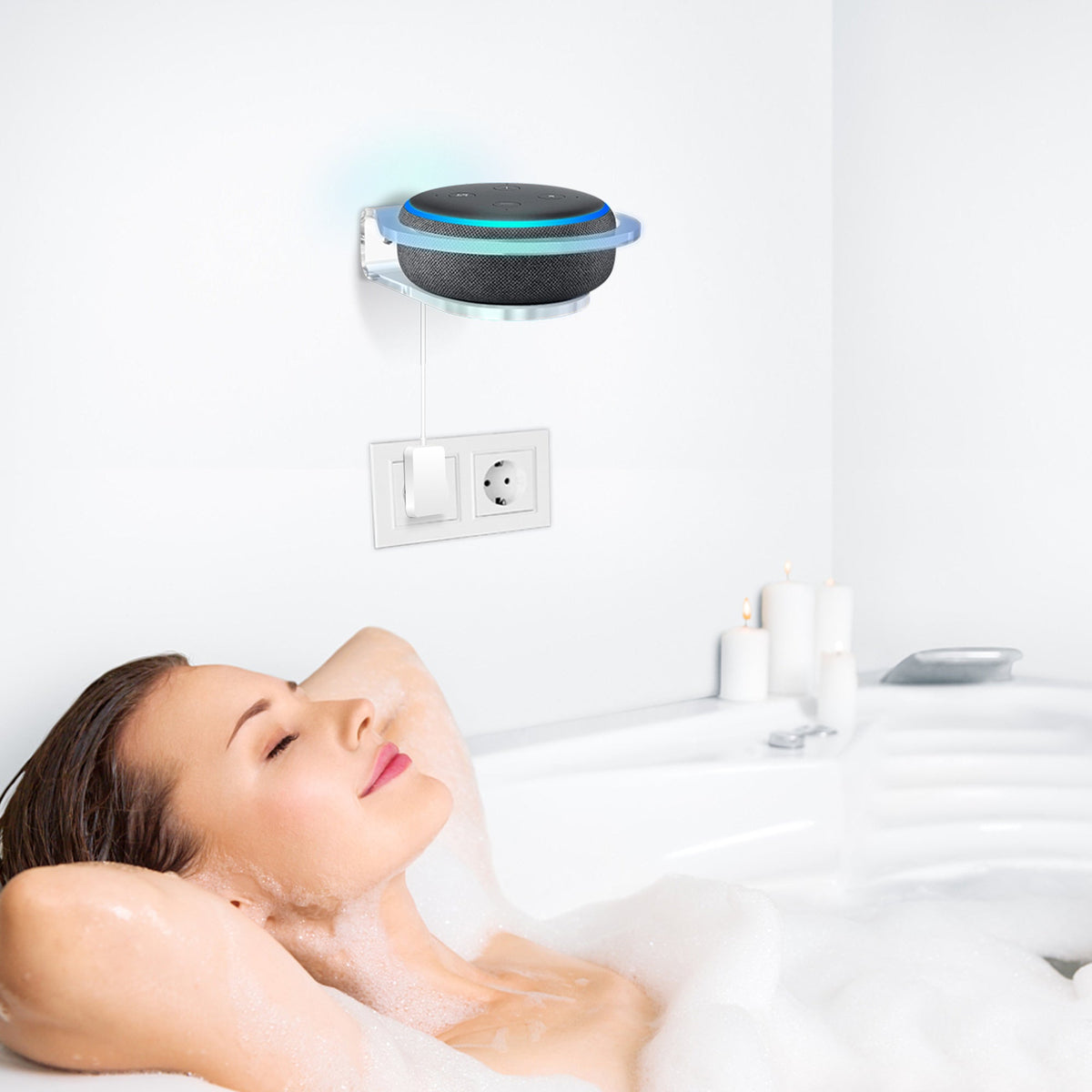 Plastic Speaker Wall Bracket for Echo Dot 4