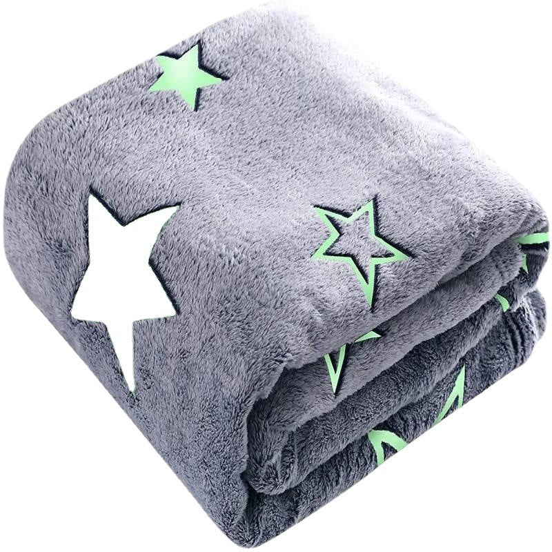 Glow-in-the-Dark Blanket with Celestial Design