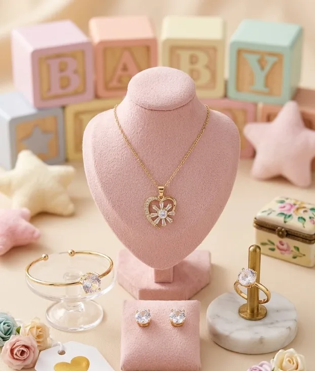 Kids Gold-Tone Jewelry Set