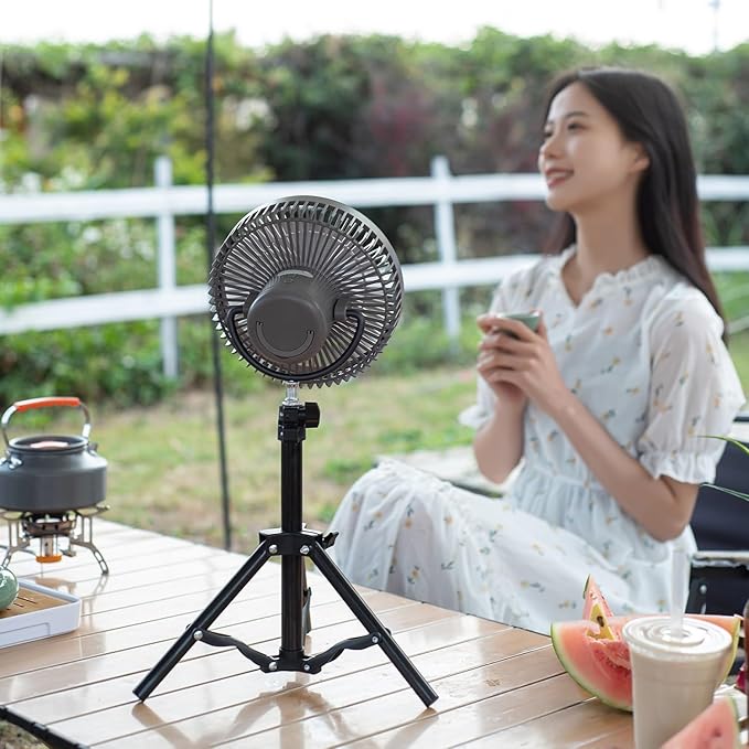 Outdoor Camping Fan with Tripod Stand