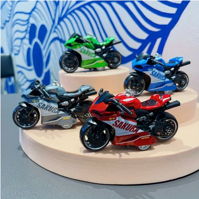 Mini Pull-Back Alloy Motorcycle Toy