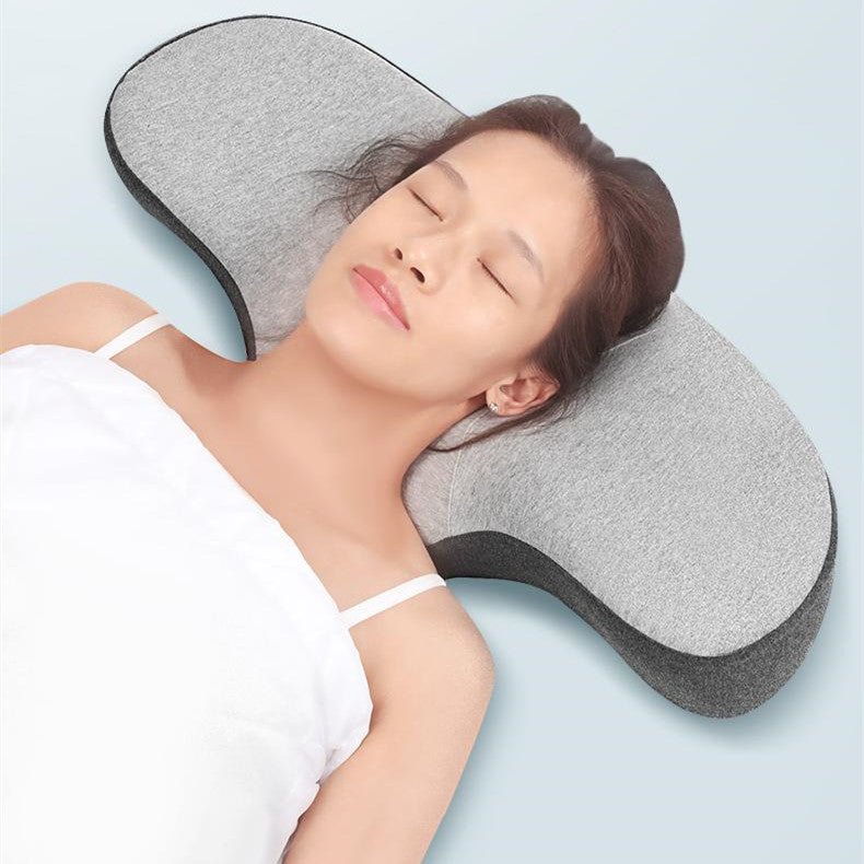 Cotton-Filled Contoured Pillow with Optional USB Heating