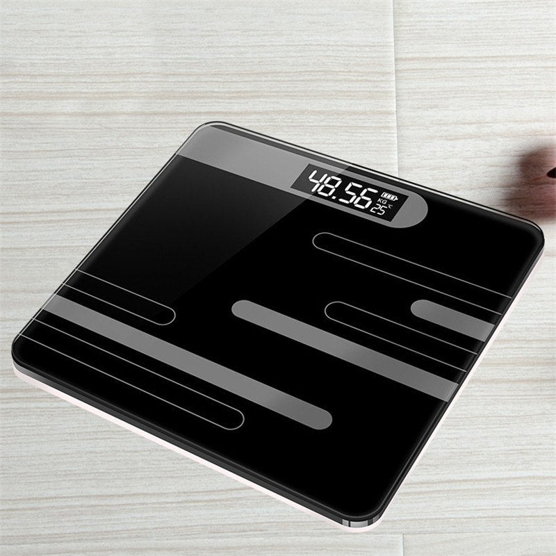 USB Rechargeable Glass Digital Bathroom Scale