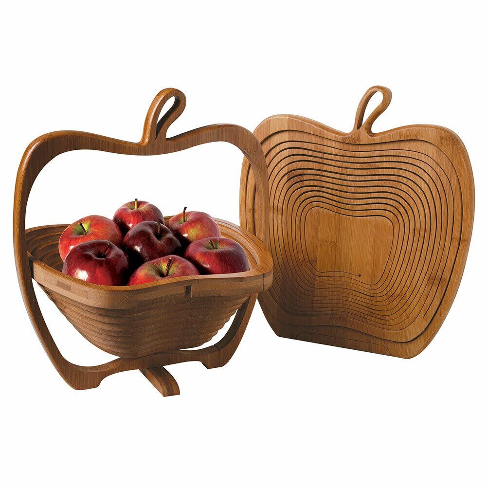 Folding Bamboo Fruit Basket